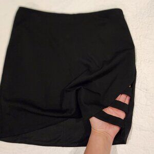 Forever 21 Black Cutout Skirt, Mini Skirt, Going Out Skirt